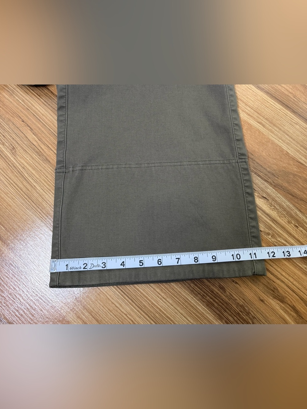 SPANX Stretch Twill Cropped Wide Leg Tuscan Olive Casual Pants , Size Medium - Picture 10 of 12